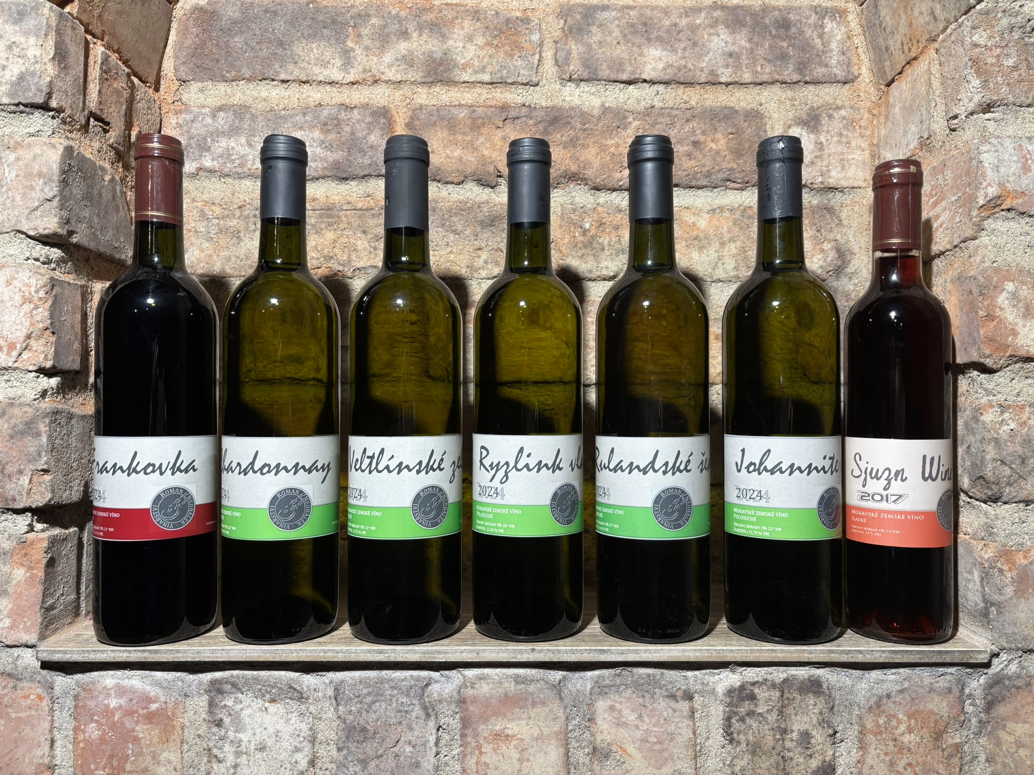 Kolekce vín Vinařství Nedbálek